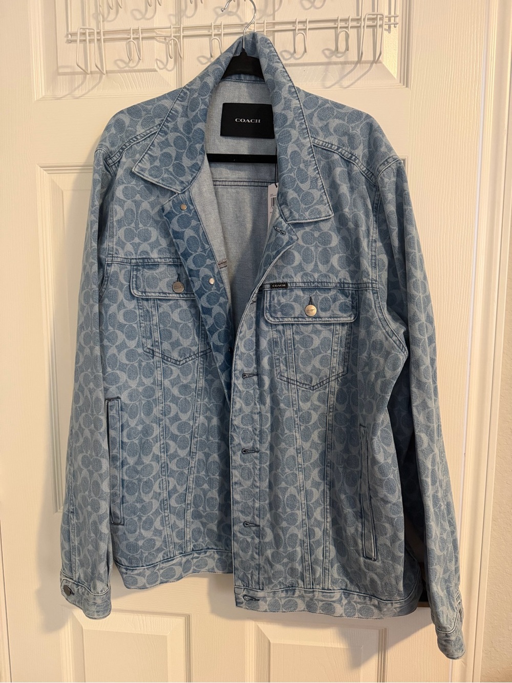 Coach Light Blue Signature Denim Jacket